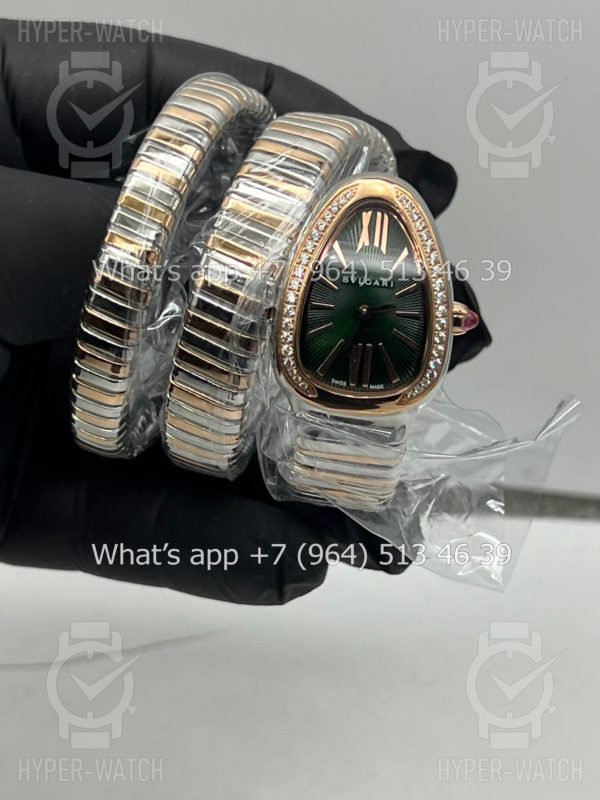 Фото 5 - Bvlgari Serpenti Tubogas 35mm 102791 Green