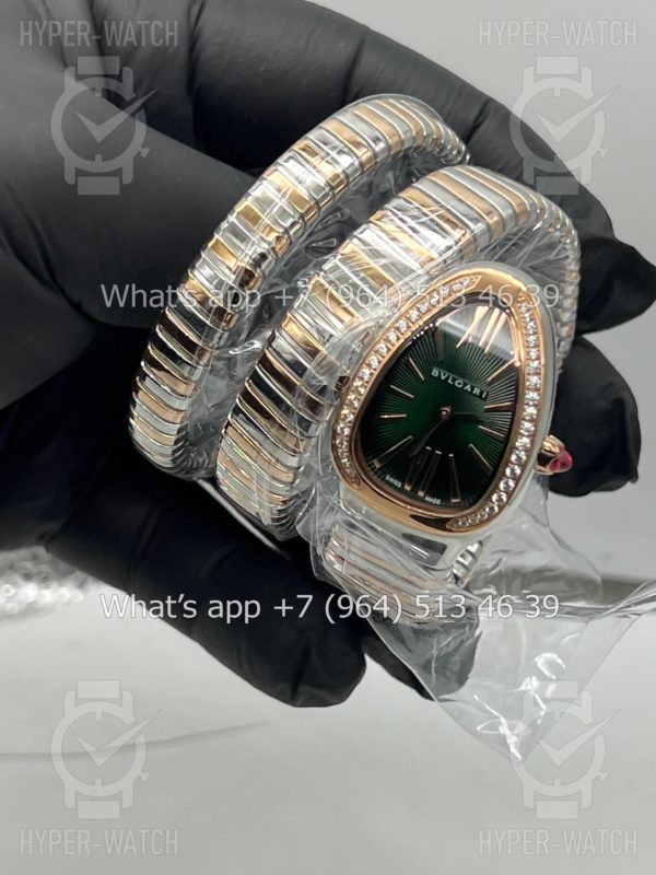 Фото 6 - Bvlgari Serpenti Tubogas 35mm 102791 Green