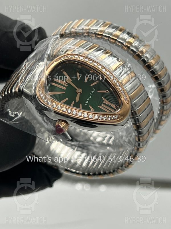 Фото 14 - Bvlgari Serpenti Tubogas 35mm 102791 Green