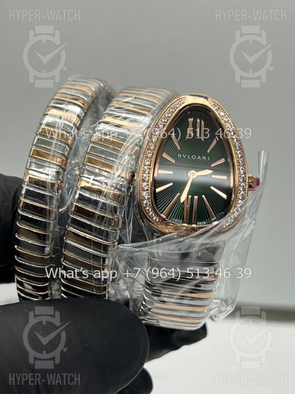 Фото 15 - Bvlgari Serpenti Tubogas 35mm 102791 Green