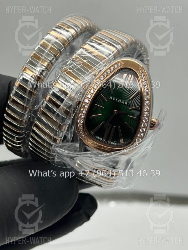 Фото 16 - Bvlgari Serpenti Tubogas 35mm 102791 Green