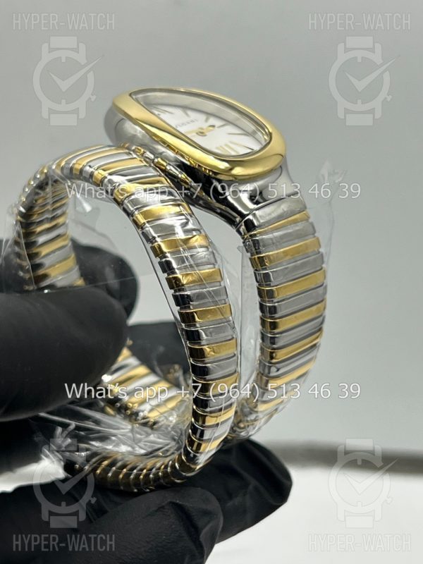Фото 5 - Bvlgari Serpenti Tubogas 35mm White