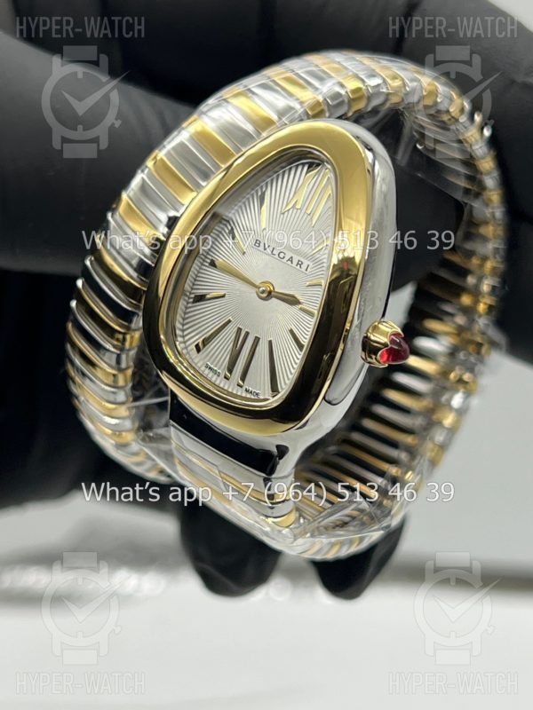 Фото 8 - Bvlgari Serpenti Tubogas 35mm White