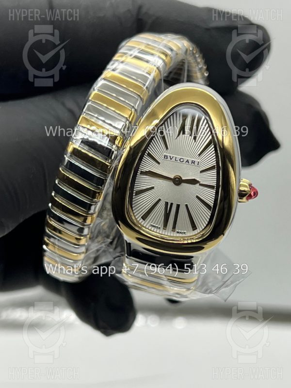Фото 10 - Bvlgari Serpenti Tubogas 35mm White