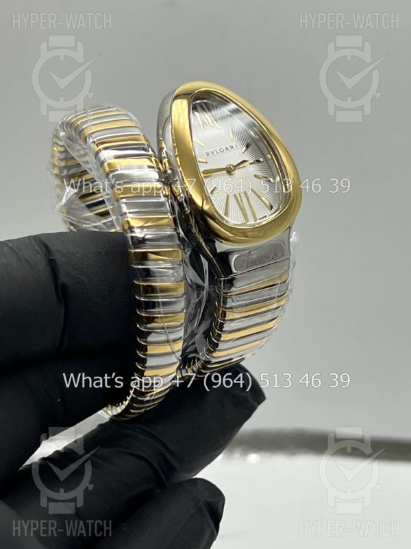 Фото 18 - Bvlgari Serpenti Tubogas 35mm White