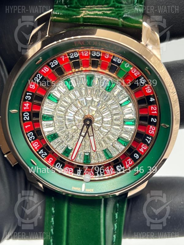 Товар Jacob & Co Casino 44mm CA100.40.AB Green Фото 3 - Jacob & Co Casino 44mm CA100.40.AB Green