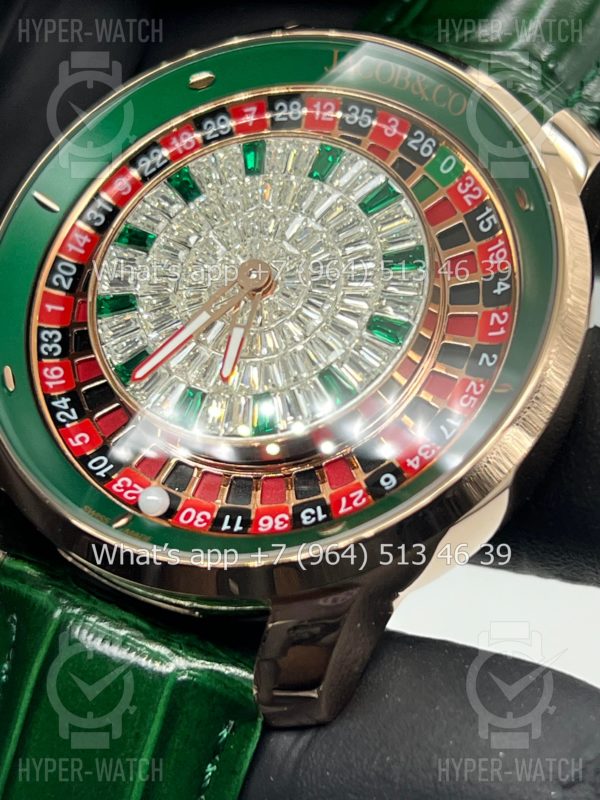 Товар Jacob & Co Casino 44mm CA100.40.AB Green Фото 7 - Jacob & Co Casino 44mm CA100.40.AB Green