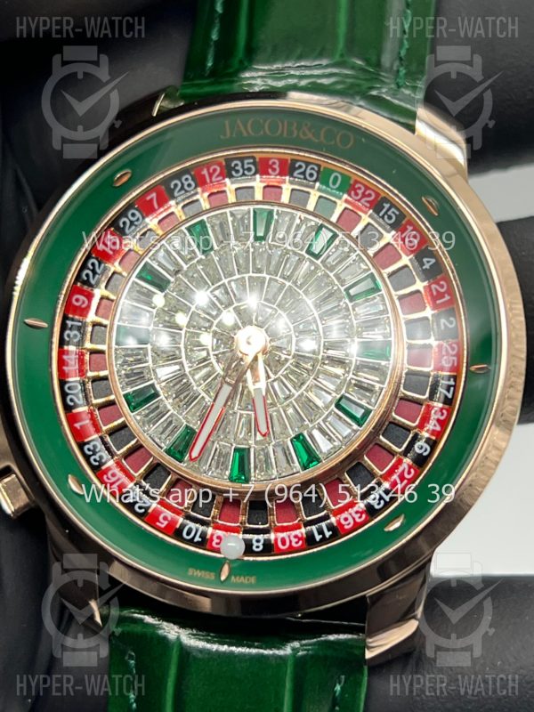 Товар Jacob & Co Casino 44mm CA100.40.AB Green Фото 8 - Jacob & Co Casino 44mm CA100.40.AB Green