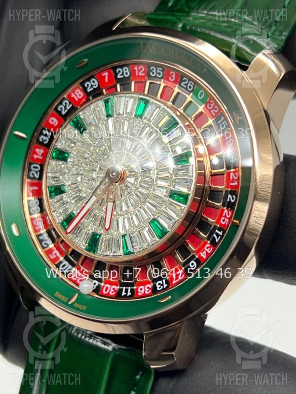 Товар Jacob & Co Casino 44mm CA100.40.AB Green Фото 9 - Jacob & Co Casino 44mm CA100.40.AB Green