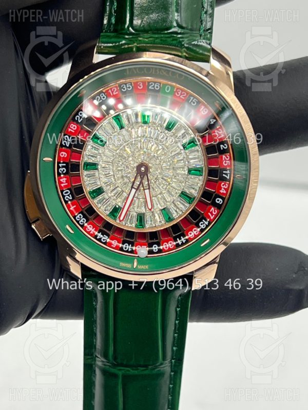 Товар Jacob & Co Casino 44mm CA100.40.AB Green Фото 11 - Jacob & Co Casino 44mm CA100.40.AB Green