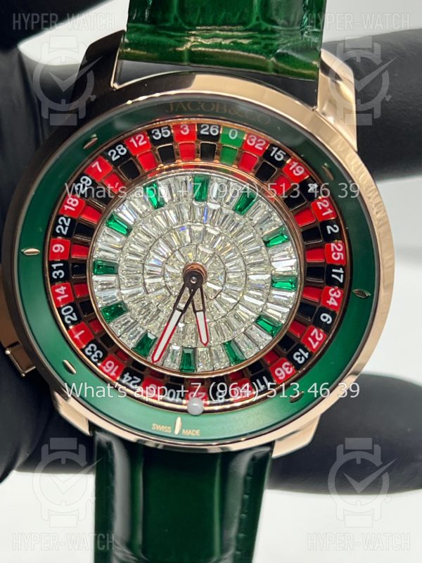 Товар Jacob & Co Casino 44mm CA100.40.AB Green Фото 12 - Jacob & Co Casino 44mm CA100.40.AB Green