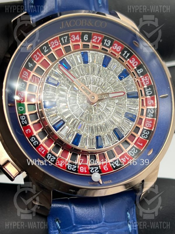 Товар Jacob & Co Casino 44mm CA100.40.AB Blue Фото 4 - Jacob & Co Casino 44mm CA100.40.AB Blue