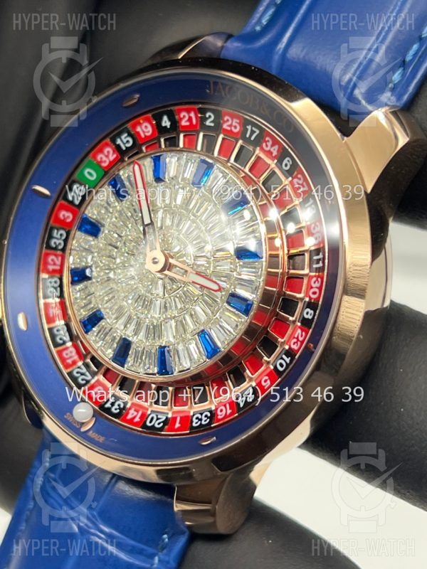 Товар Jacob & Co Casino 44mm CA100.40.AB Blue Фото 7 - Jacob & Co Casino 44mm CA100.40.AB Blue