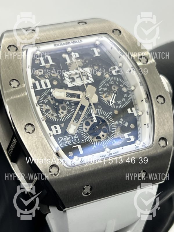 Товар Richard Mille RM 011-FM Steel White Art 9354 Фото 6 - Richard Mille RM 011-FM Steel White Art 9354