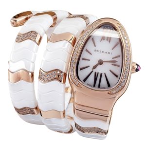 Фото 46 - Bvlgari Serpenti Spiga 35mm White Ceramic Diamond