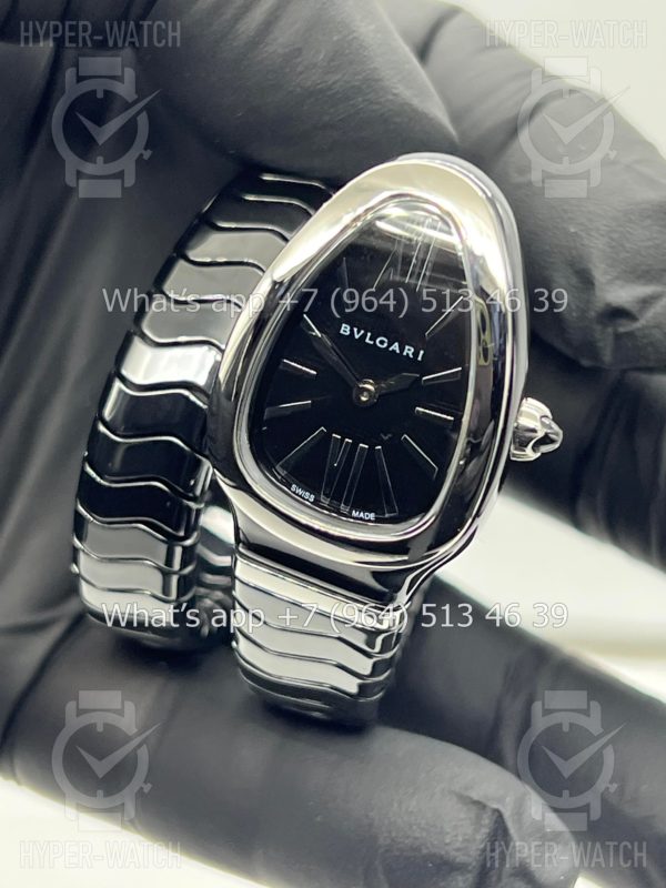Фото 7 - Bvlgari Serpenti Spiga 35mm Ceramic Black Steel