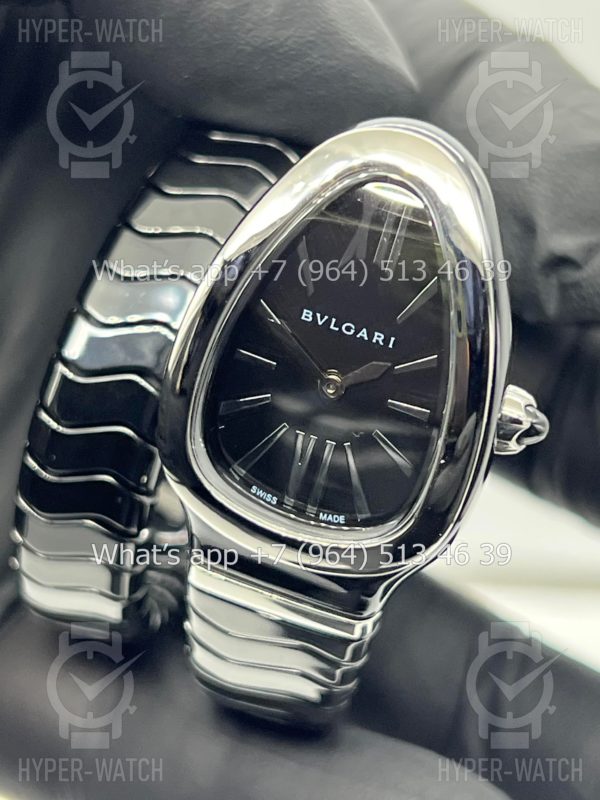 Фото 8 - Bvlgari Serpenti Spiga 35mm Ceramic Black Steel