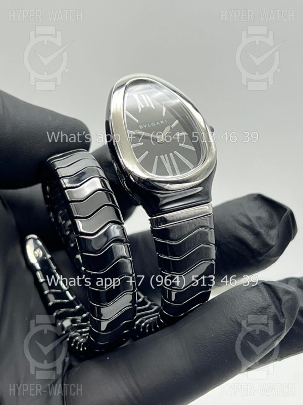 Фото 11 - Bvlgari Serpenti Spiga 35mm Ceramic Black Steel