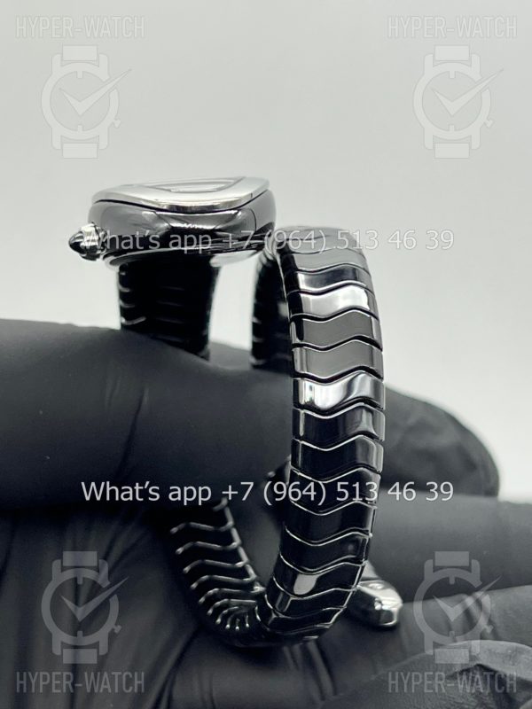 Фото 14 - Bvlgari Serpenti Spiga 35mm Ceramic Black Steel