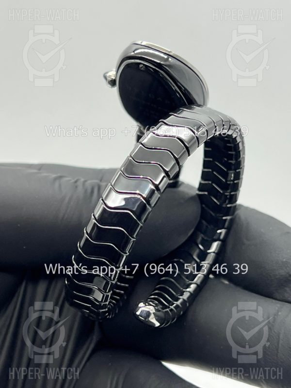 Фото 15 - Bvlgari Serpenti Spiga 35mm Ceramic Black Steel