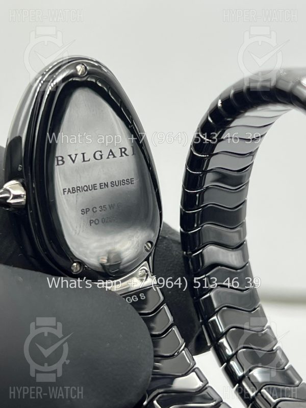 Фото 16 - Bvlgari Serpenti Spiga 35mm Ceramic Black Steel