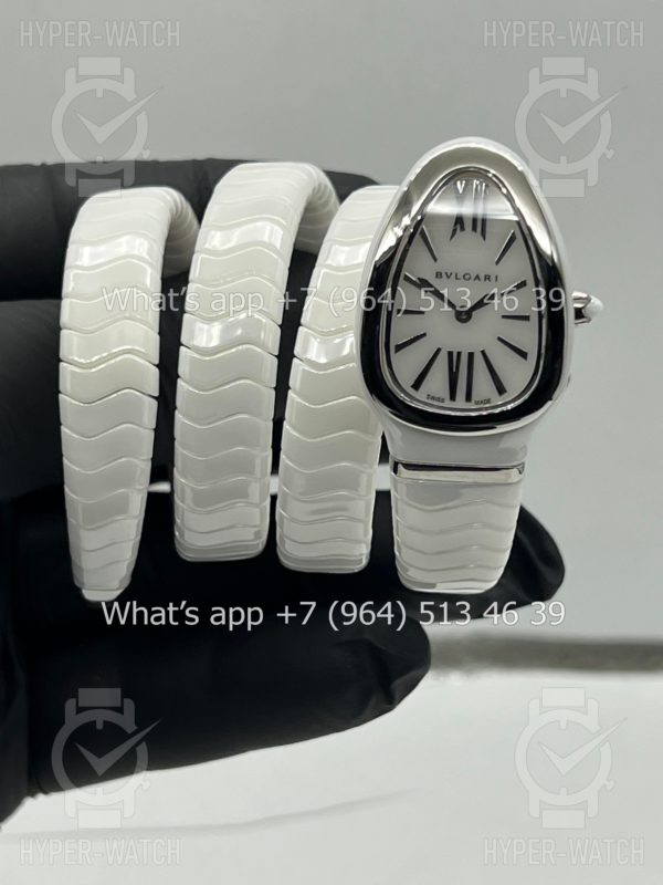 Товар Bvlgari Serpenti Spiga 35mm Ceramic White Steel Фото 2 - Bvlgari Serpenti Spiga 35mm Ceramic White Steel
