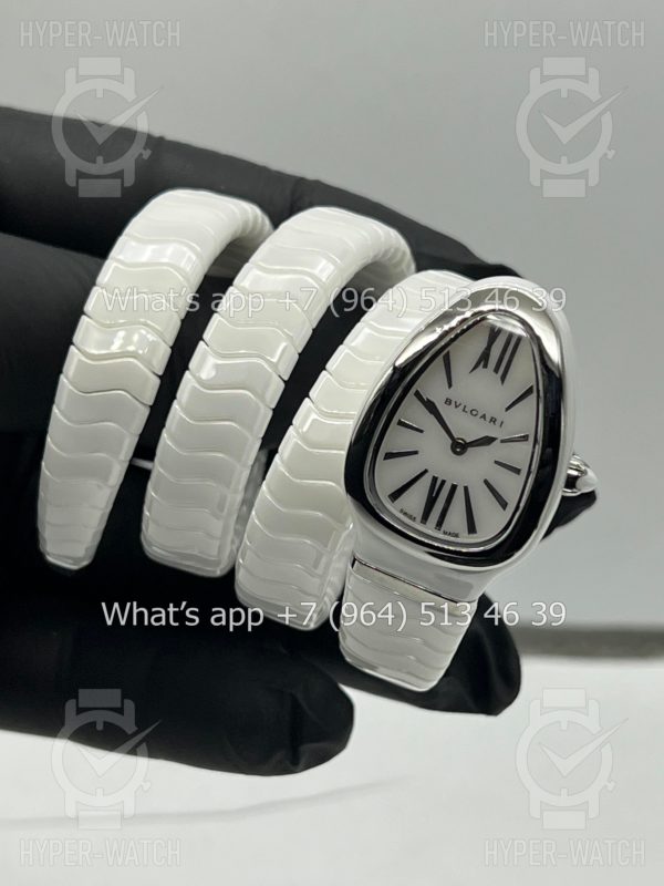 Товар Bvlgari Serpenti Spiga 35mm Ceramic White Steel Фото 4 - Bvlgari Serpenti Spiga 35mm Ceramic White Steel