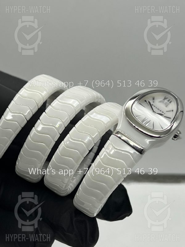 Товар Bvlgari Serpenti Spiga 35mm Ceramic White Steel Фото 5 - Bvlgari Serpenti Spiga 35mm Ceramic White Steel