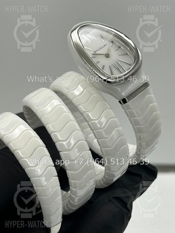 Товар Bvlgari Serpenti Spiga 35mm Ceramic White Steel Фото 6 - Bvlgari Serpenti Spiga 35mm Ceramic White Steel