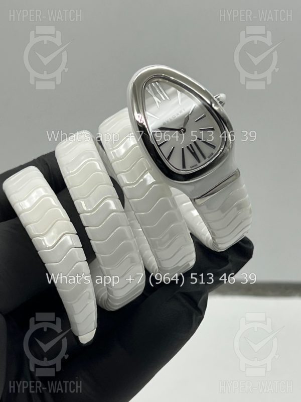 Товар Bvlgari Serpenti Spiga 35mm Ceramic White Steel Фото 7 - Bvlgari Serpenti Spiga 35mm Ceramic White Steel