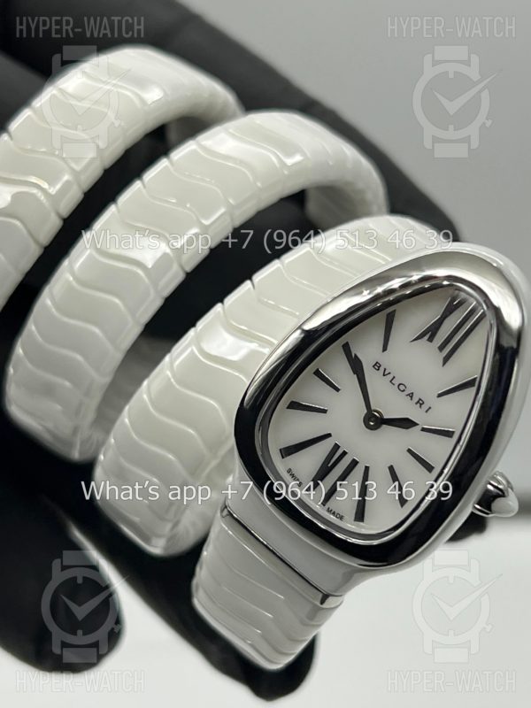 Товар Bvlgari Serpenti Spiga 35mm Ceramic White Steel Фото 8 - Bvlgari Serpenti Spiga 35mm Ceramic White Steel