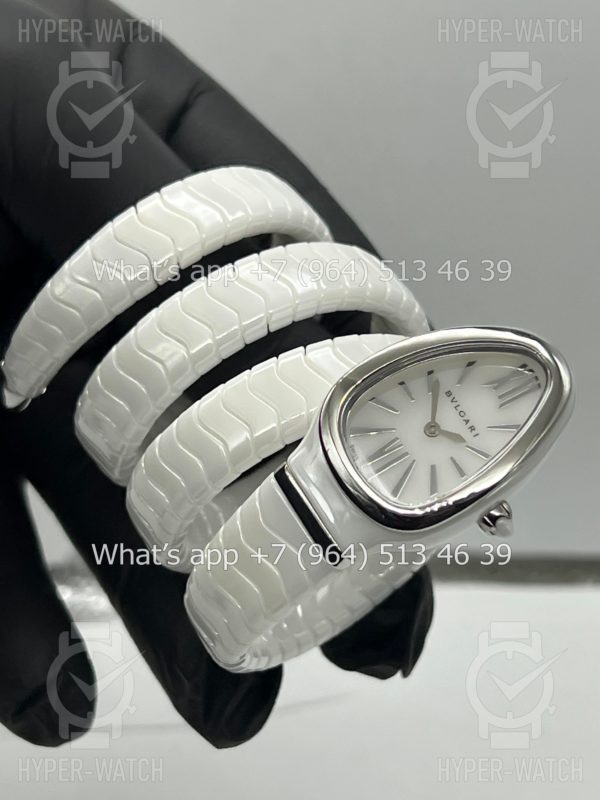 Товар Bvlgari Serpenti Spiga 35mm Ceramic White Steel Фото 9 - Bvlgari Serpenti Spiga 35mm Ceramic White Steel