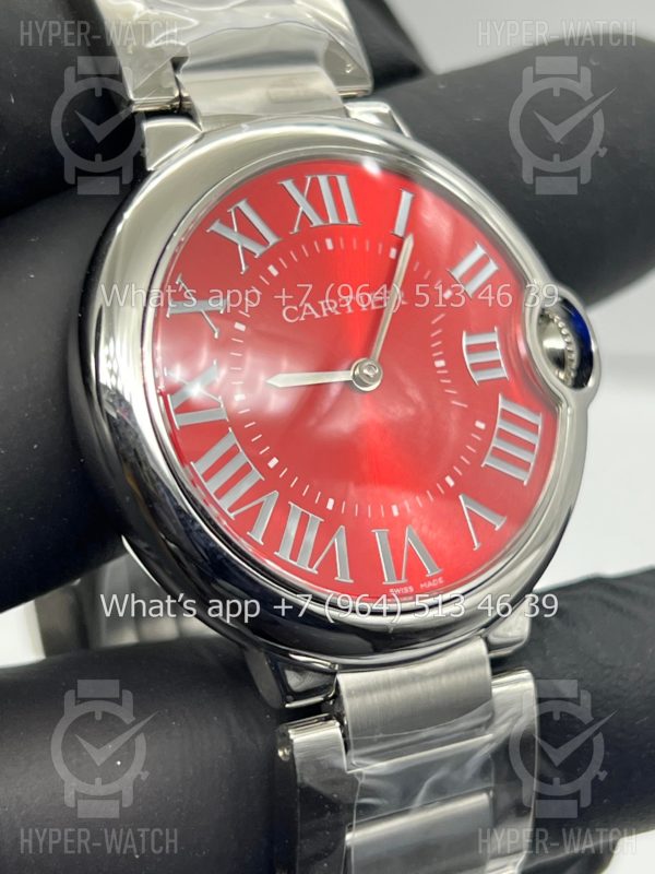 Фото 4 - Cartier Ballon Bleu de Cartier 36mm Red Steel