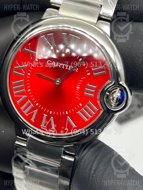 Фото 6 - Cartier Ballon Bleu de Cartier 36mm Red Steel