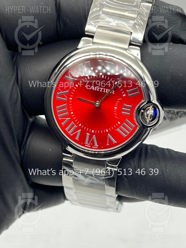 Фото 8 - Cartier Ballon Bleu de Cartier 36mm Red Steel