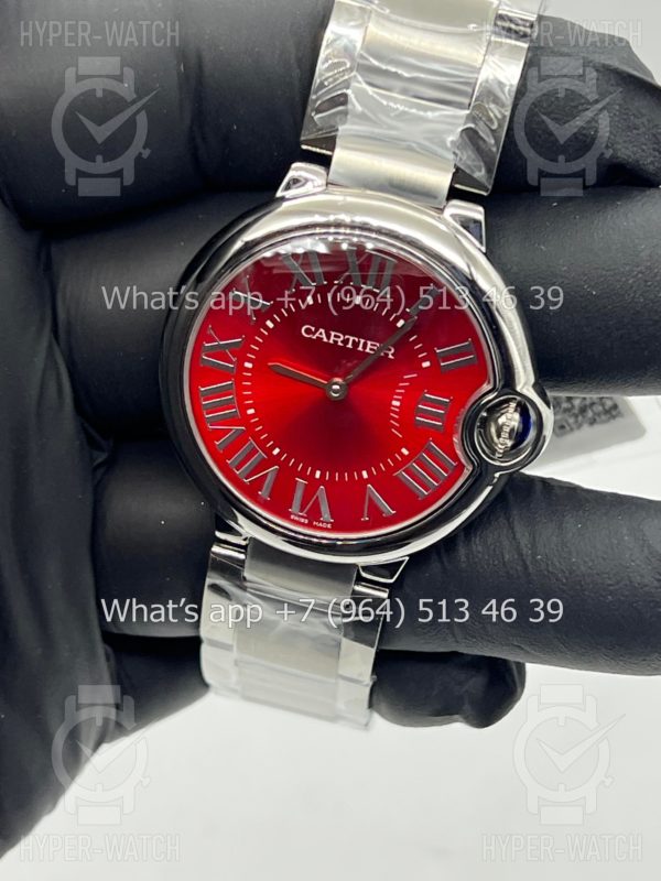 Фото 9 - Cartier Ballon Bleu de Cartier 36mm Red Steel