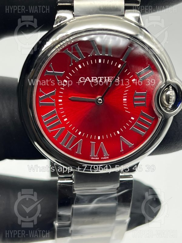 Фото 10 - Cartier Ballon Bleu de Cartier 36mm Red Steel