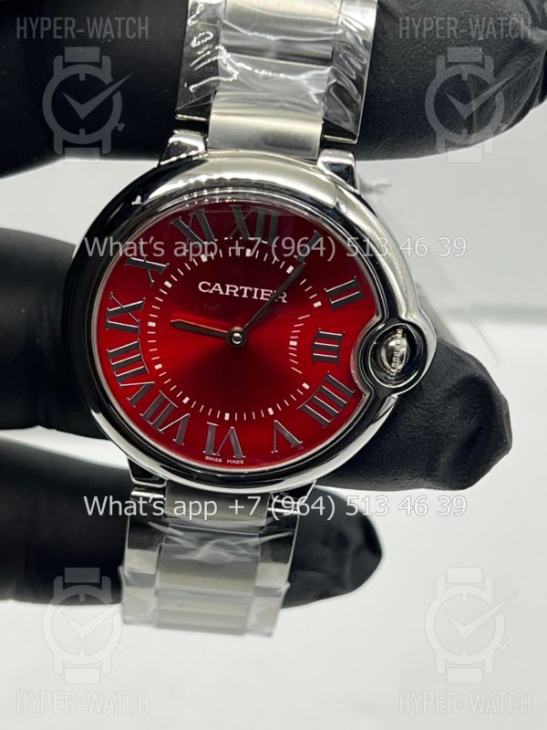 Фото 11 - Cartier Ballon Bleu de Cartier 36mm Red Steel