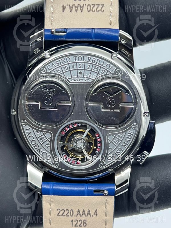 Товар Jacob & Co Casino 44mm CA100.40.AB Blue Steel Фото 14 - Jacob & Co Casino 44mm CA100.40.AB Blue Steel