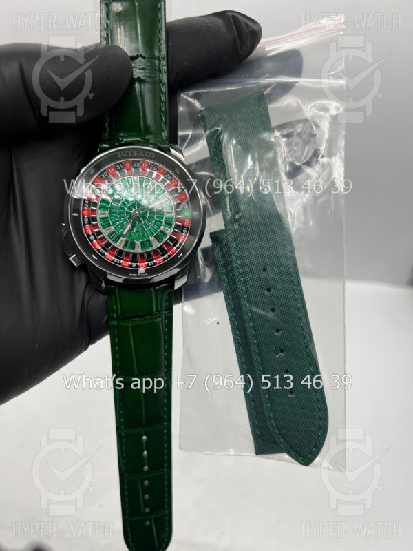 Фото 2 - Jacob & Co Casino 44mm CA100.40.AB Green Steel