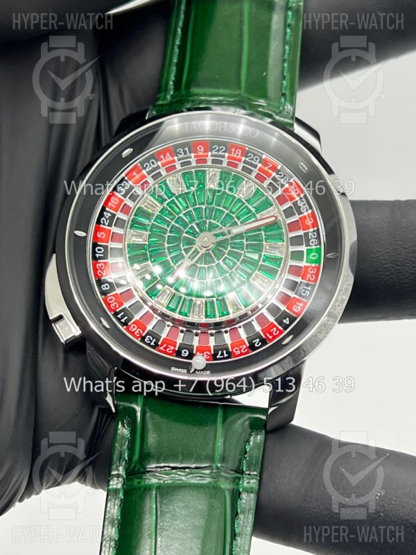 Фото 8 - Jacob & Co Casino 44mm CA100.40.AB Green Steel