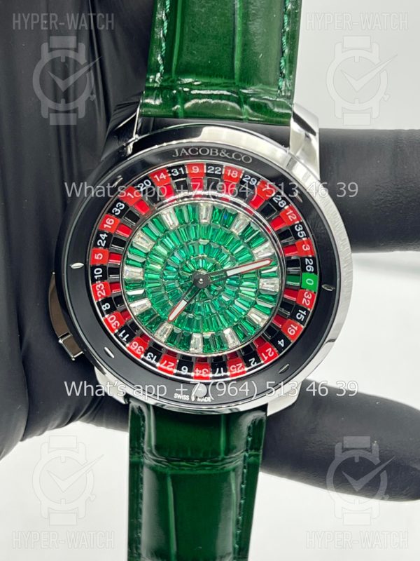 Фото 12 - Jacob & Co Casino 44mm CA100.40.AB Green Steel