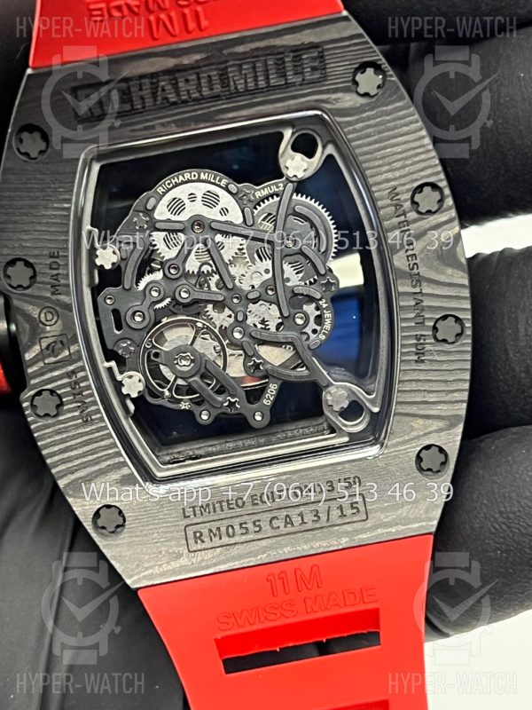 Товар Richard Mille RM 055 Black Red Art 9709 Фото 11 - Richard Mille RM 055 Black Red Art 9709