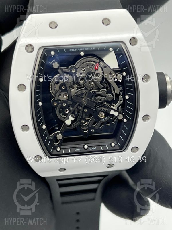 Товар Richard Mille RM 055 White Black Фото 5 - Richard Mille RM 055 White Black