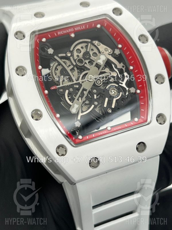 Товар Richard Mille RM 055 White Red Art 9720 Фото 6 - Richard Mille RM 055 White Red Art 9720