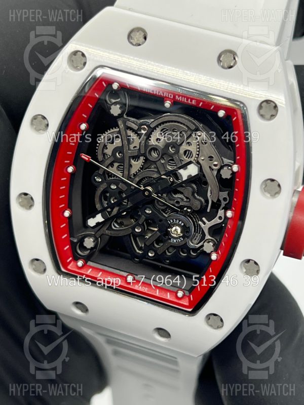 Товар Richard Mille RM 055 White Red Art 9720 Фото 8 - Richard Mille RM 055 White Red Art 9720