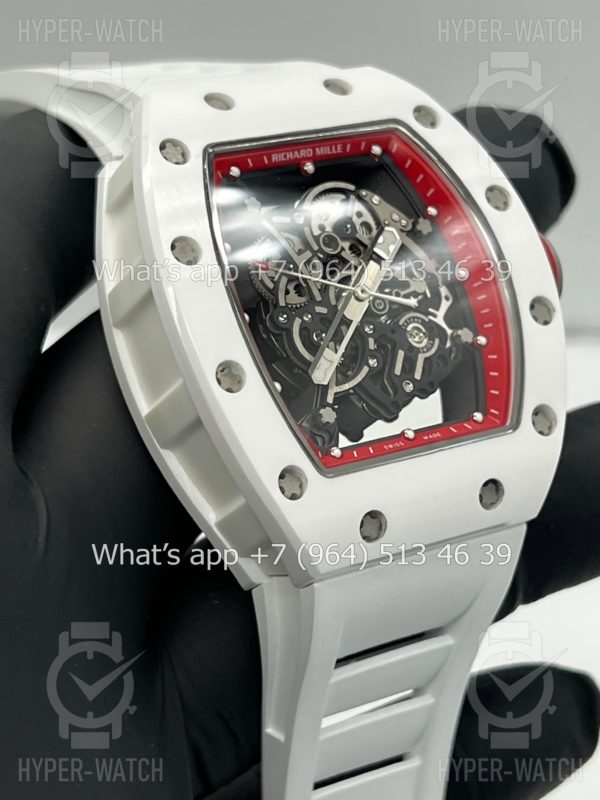 Товар Richard Mille RM 055 White Red Art 9720 Фото 10 - Richard Mille RM 055 White Red Art 9720