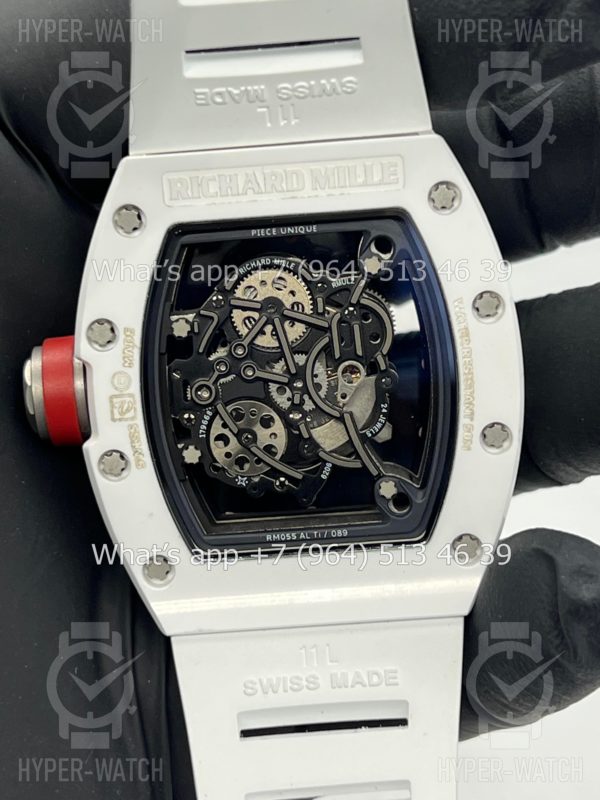 Товар Richard Mille RM 055 White Red Art 9720 Фото 15 - Richard Mille RM 055 White Red Art 9720