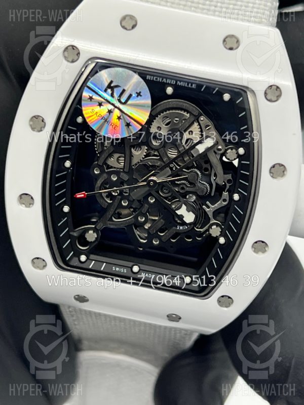 Товар Richard Mille RM 055 White Art 9707 Фото 2 - Richard Mille RM 055 White Art 9707