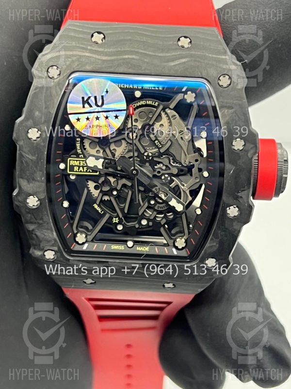 Фото 9 - Richard Mille RM 035-02 Rafa Carbon Black Red Art 9700